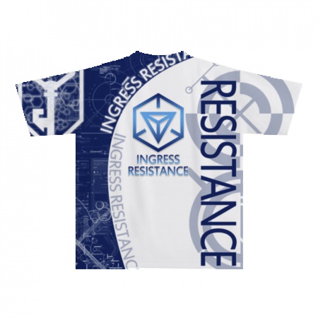 INGRESS レジスタンス 全面前後プリントTシャツ 「 RES-PRIME 」 完全受注生産 納期2週間