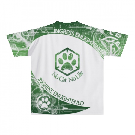 INGRESS エンライテンド 全面前後プリントTシャツ 「 ENL CAT MK2 」完全受注生産 納期2週間