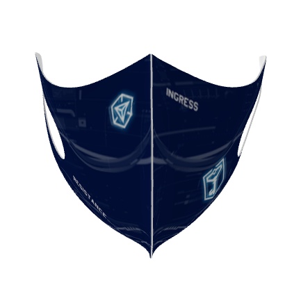 【再販】INGRESS マスク Resistance用 普段使いおとなしめ 顔にフィットする立体型 日本製 受注生産 12月15日発送予定