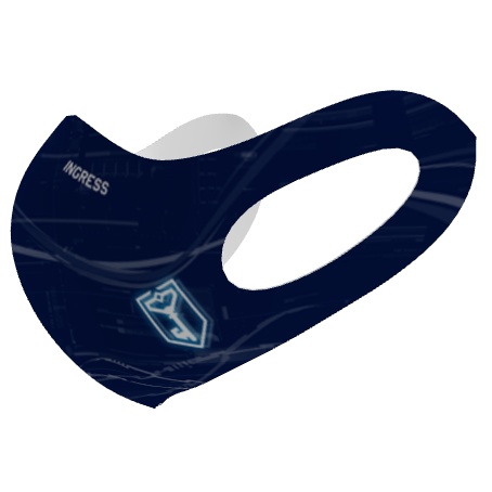 【再販】INGRESS マスク Resistance用 普段使いおとなしめ 顔にフィットする立体型 日本製 受注生産 12月15日発送予定