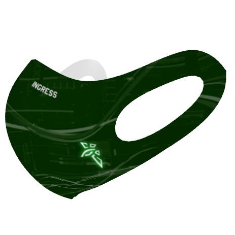 【再販】INGRESS マスク Enlightened用 普段使いおとなしめ 顔にフィットする立体型 日本製 受注生産 12月15日発送予定
