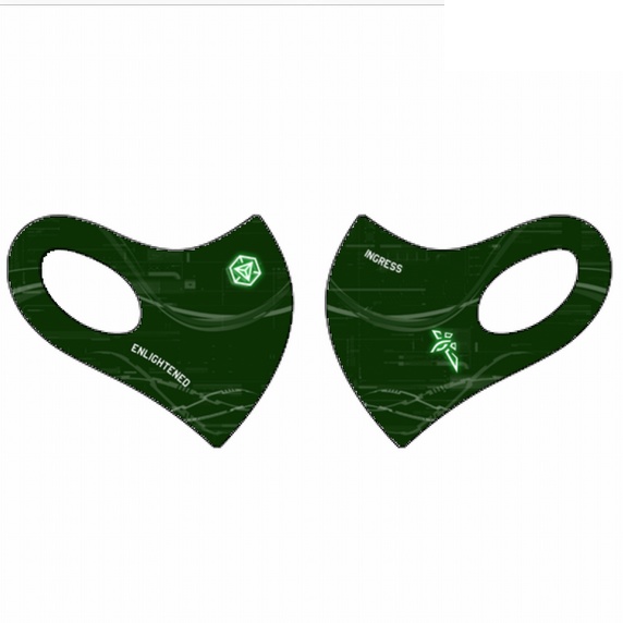 【再販】INGRESS マスク Enlightened用 普段使いおとなしめ 顔にフィットする立体型 日本製 受注生産 12月15日発送予定