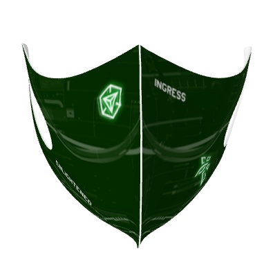 【再販】INGRESS マスク Enlightened用 普段使いおとなしめ 顔にフィットする立体型 日本製 受注生産 12月15日発送予定