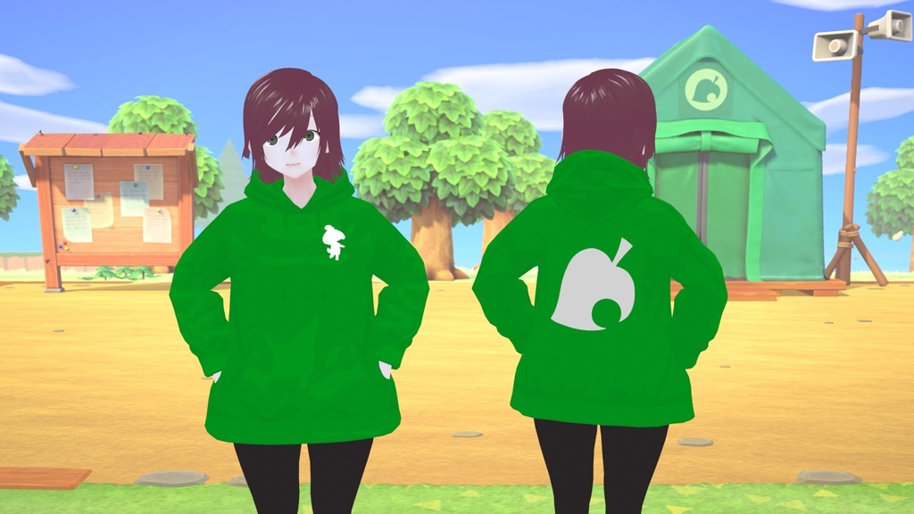 Anime Crossing VRoid Hoodie