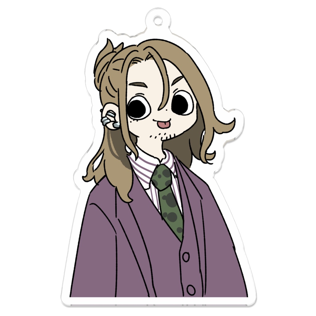 【夜職葉月】アクリルキーホルダー - 70 x 70 (mm)