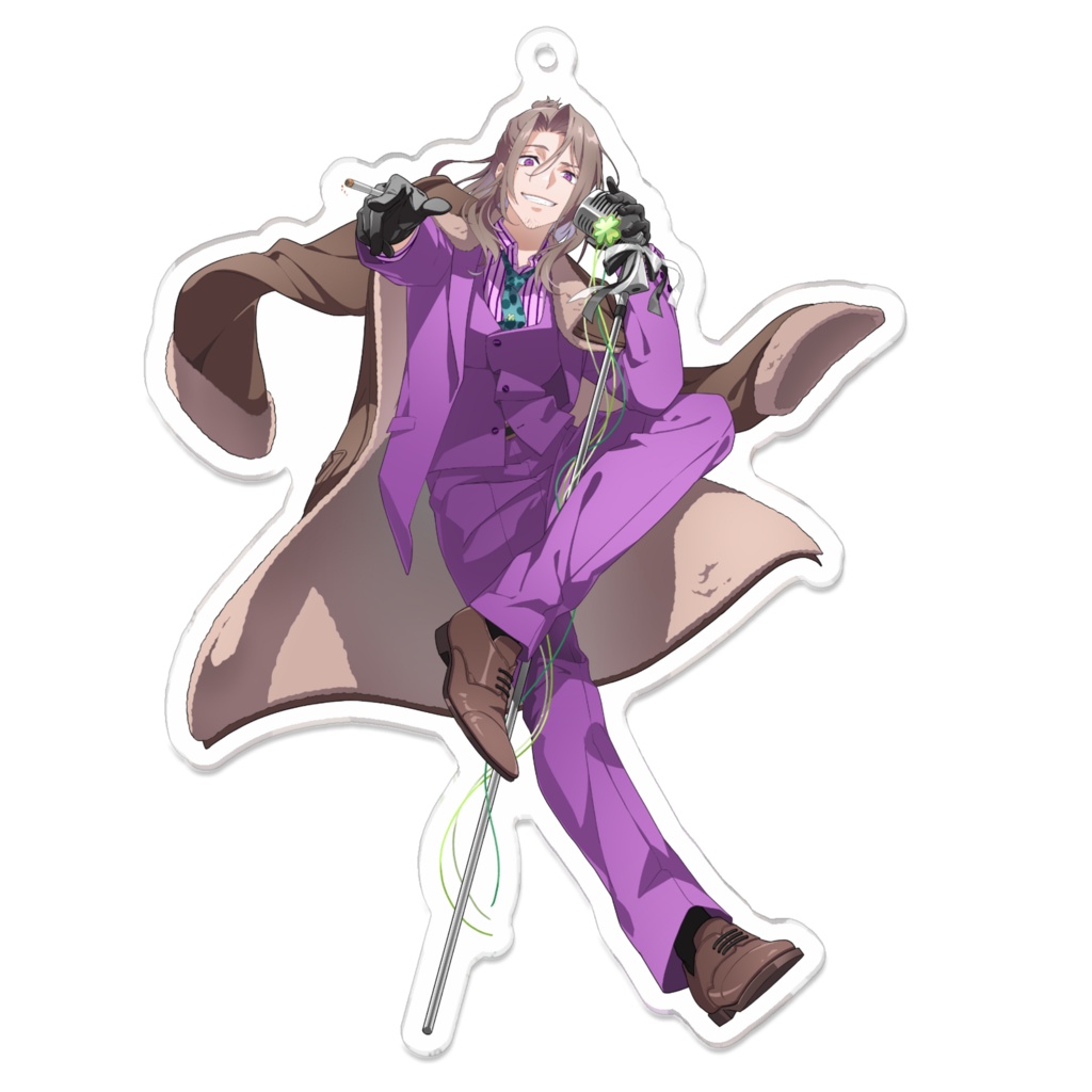 【夜職葉月】アクリルキーホルダー - 100 x 100 (mm)