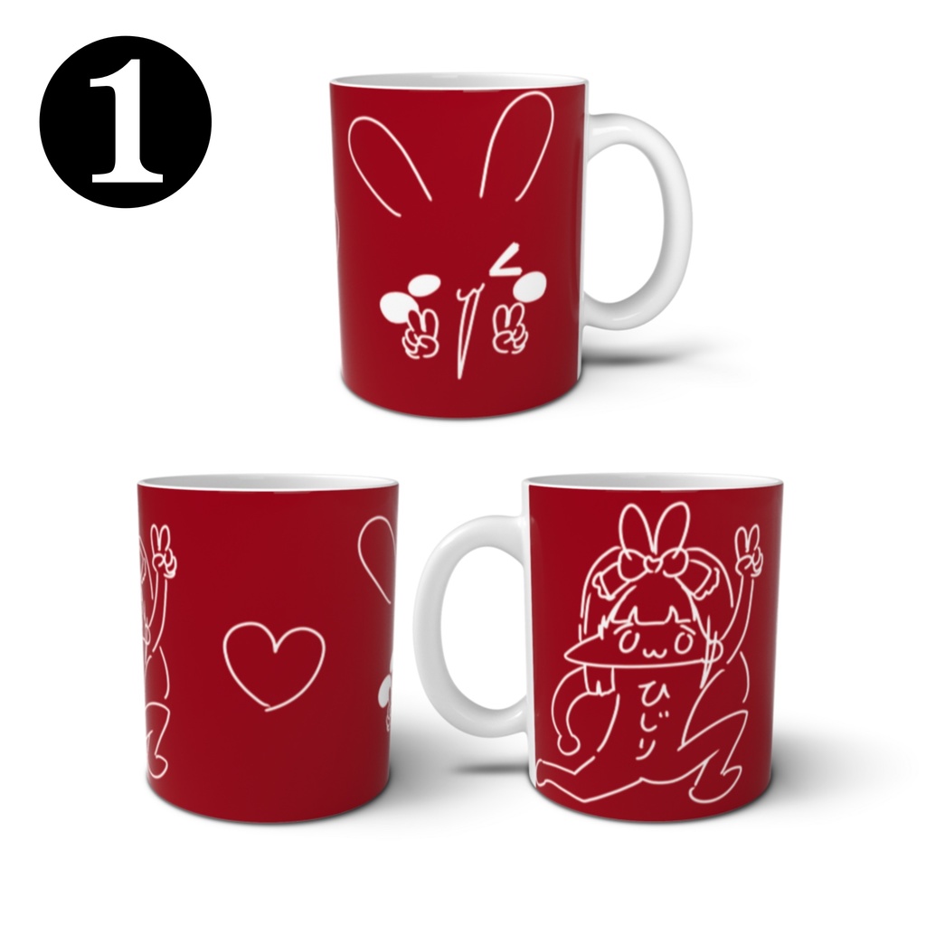 杏西ひじりオリジナルマグカップ(3種類)