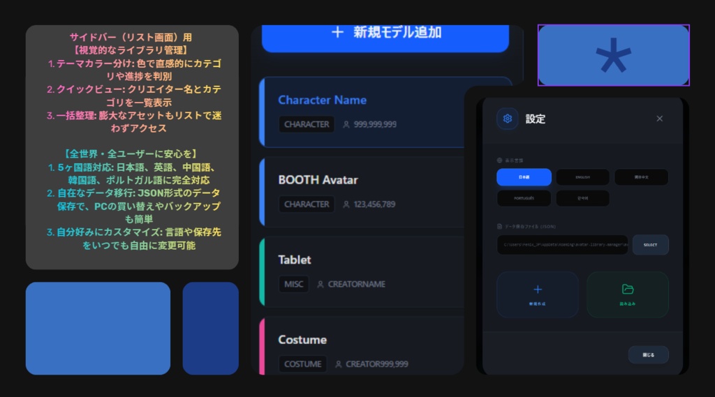 AVATAR LIBRARY Manager