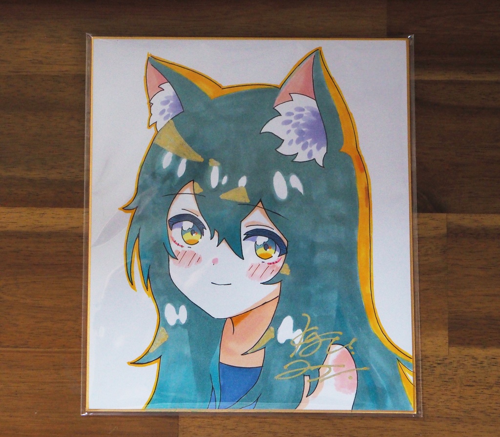 ヌコ色紙（中サイズ）