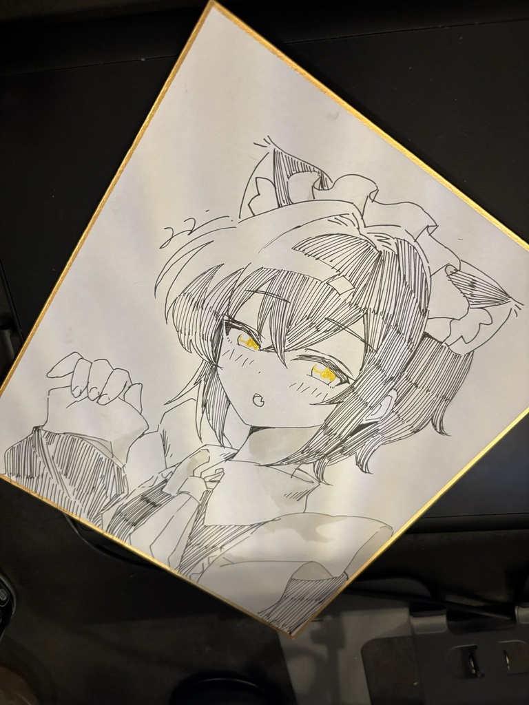 クロ_中サイズ色紙