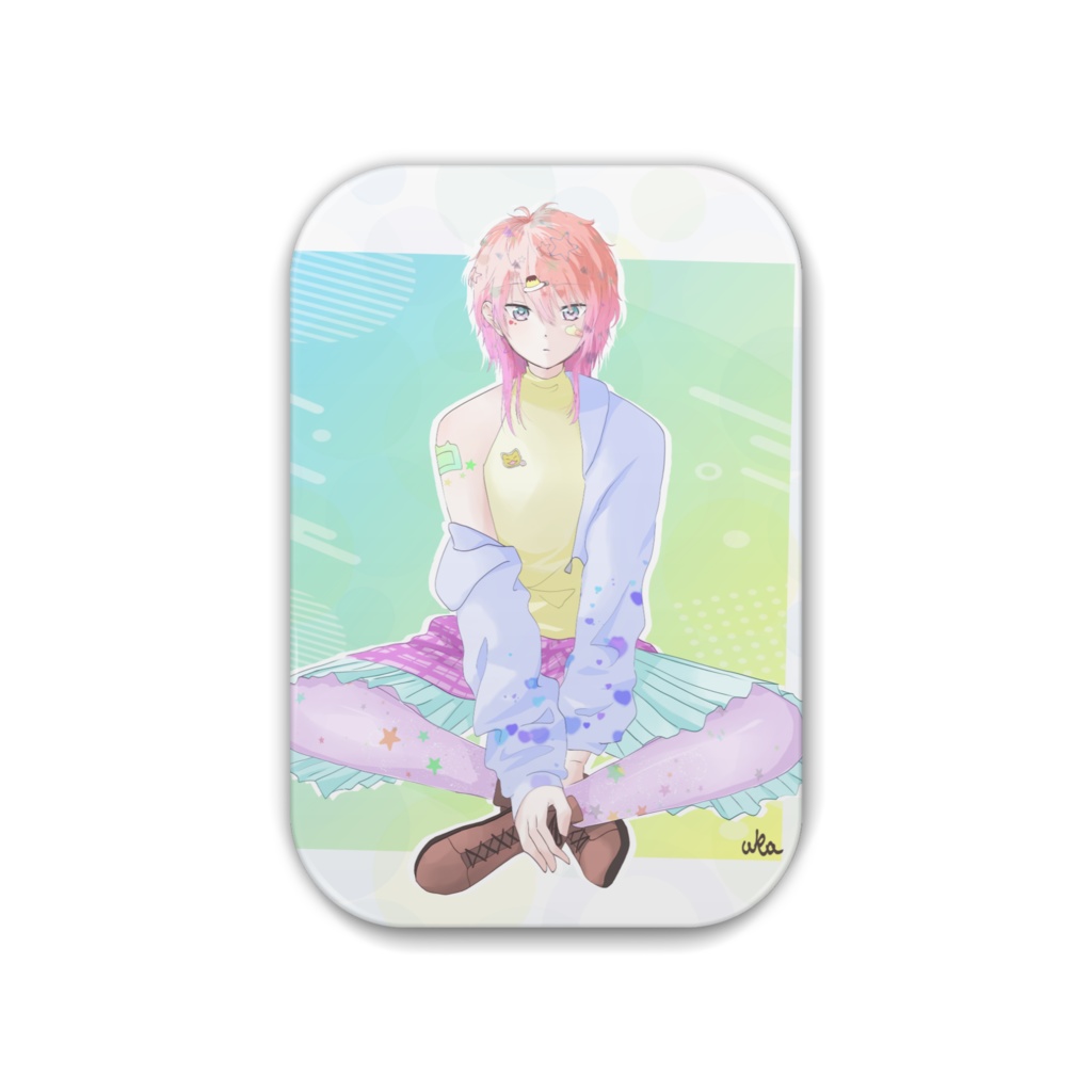 ぷりんさん缶バッジ