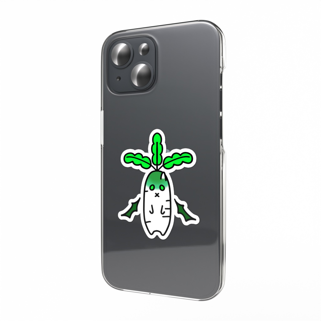 鬼榴の鬼大根スマホステッカー