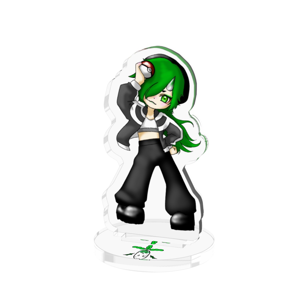 鬼榴のポケアクリルフィギュア～鬼大根添え～