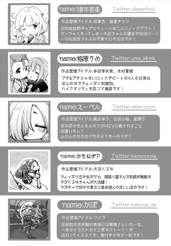 ちびアイドル合同誌「プチ・アイドル・コレクション」