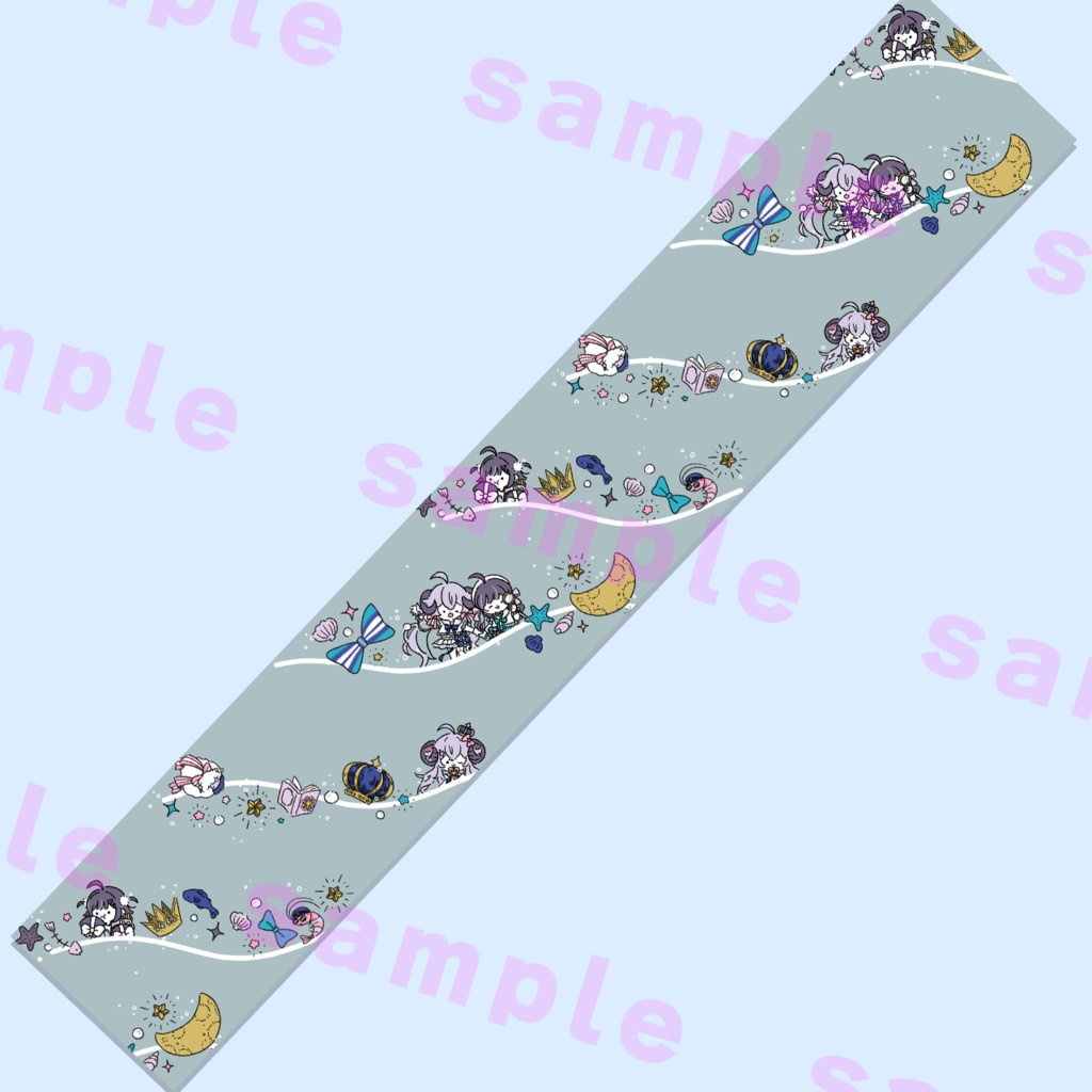 【受注生産品】涼感クールマフラータオル【海星探偵団】/凉感毛巾【海星探偵団】