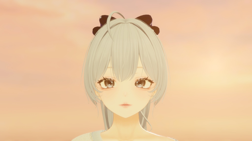 揺れるリボン