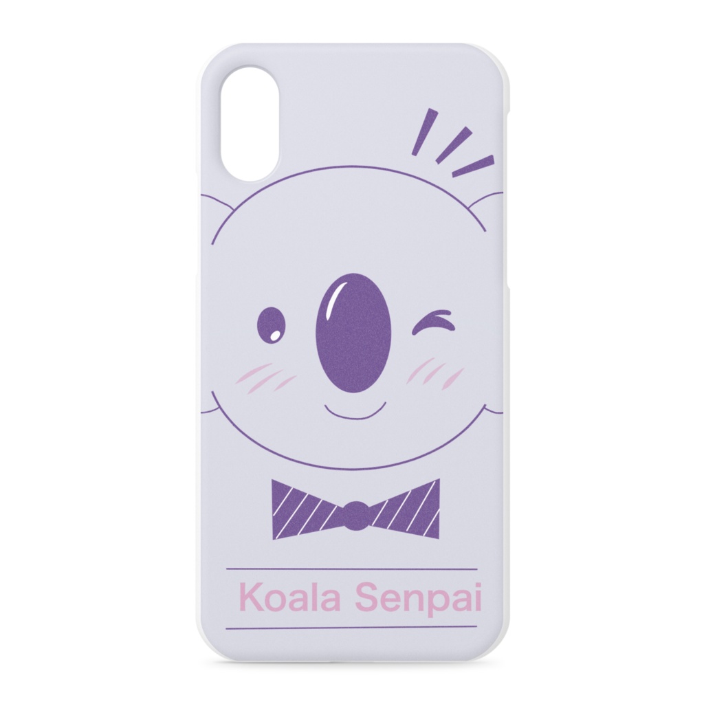 正面ドアップコアラ先輩iPhoneケース