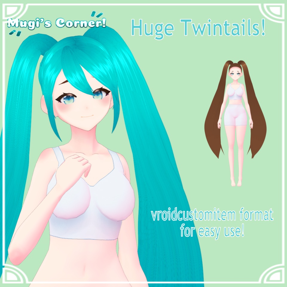 [FREE] VRoid Huge Twintails