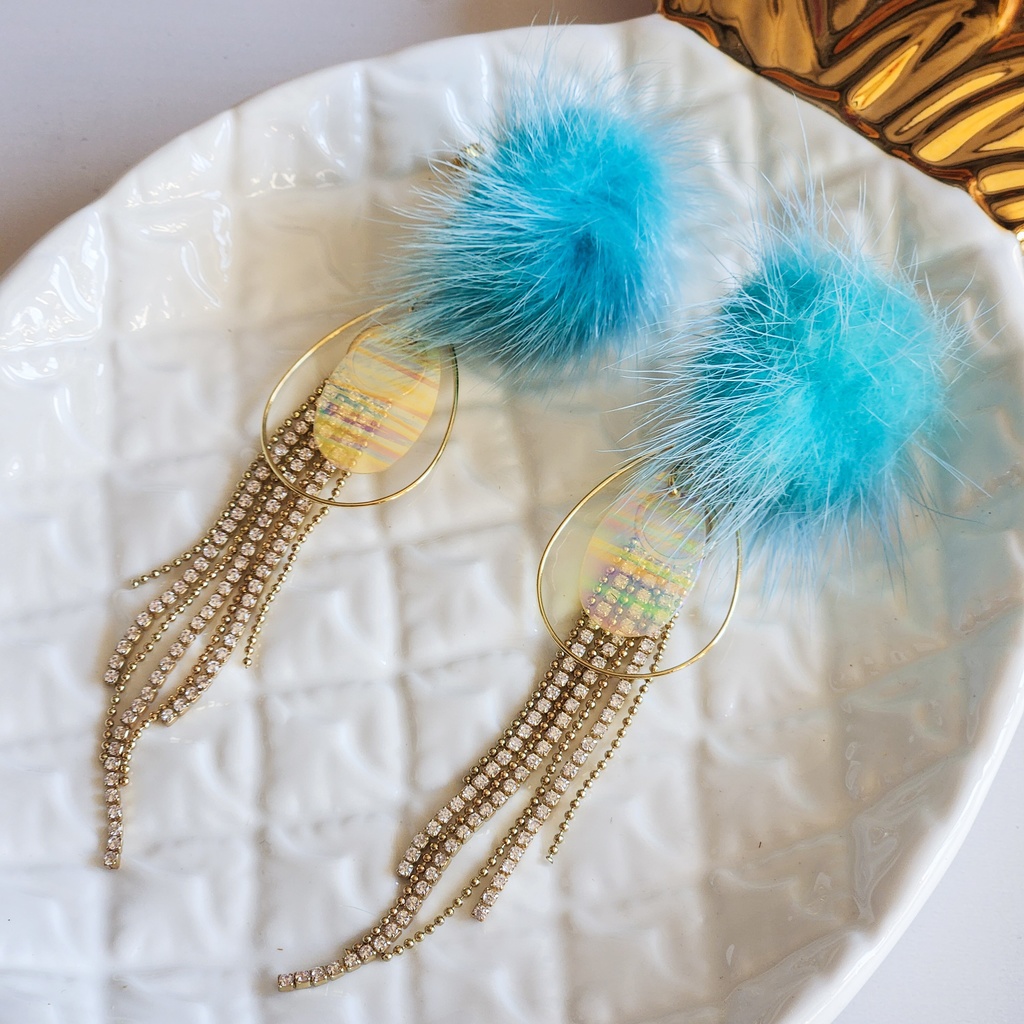 ふしちょのおちり(冬毛)〈イヤリング〉