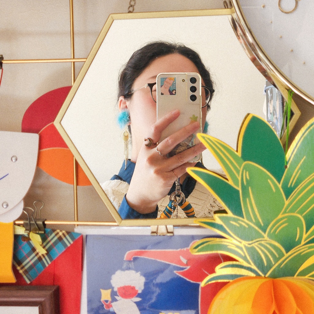 ふしちょのおちり(冬毛)〈イヤリング〉