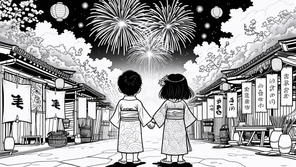 夏の静けさ - Summer Quiet - A Coloring Book For Adults