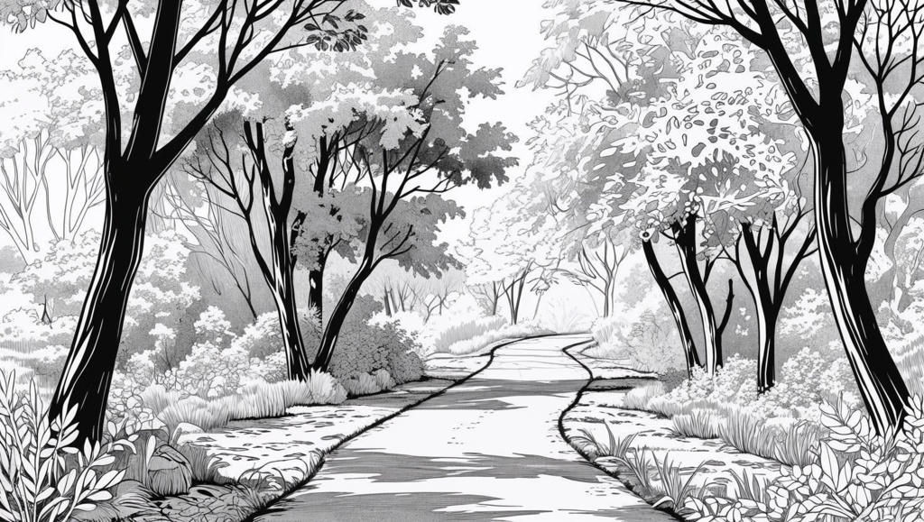 夏の静けさ - Summer Quiet - A Coloring Book For Adults