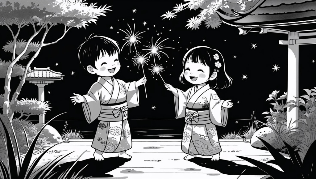 夏の静けさ - Summer Quiet - A Coloring Book For Adults