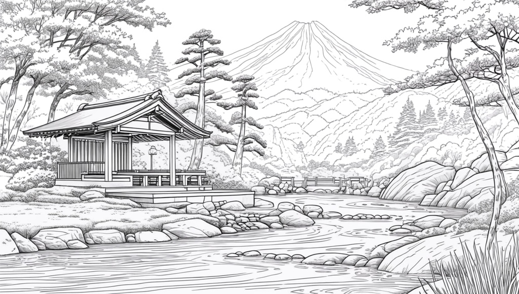 夏の静けさ - Summer Quiet - A Coloring Book For Adults