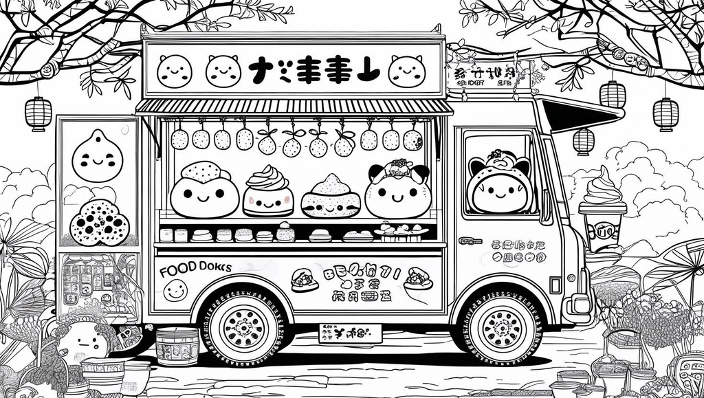 Pudding, Parfaits & Peace of Mind: かわいい おやつ Adult Coloring Book. A Sweet Japanese Food Coloring Escape