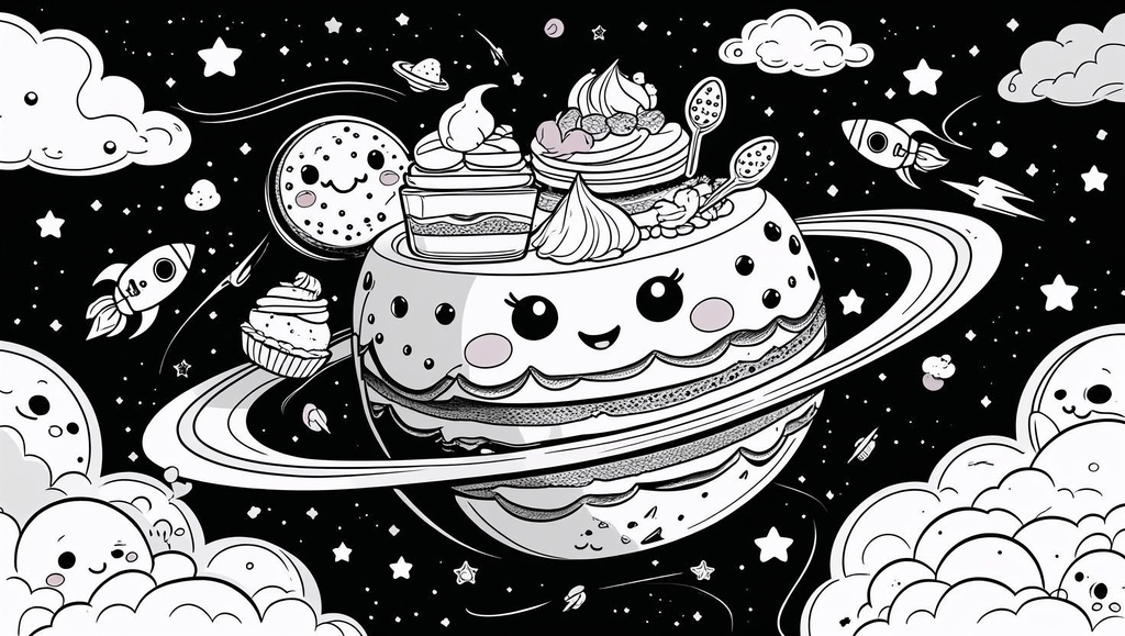 Pudding, Parfaits & Peace of Mind: かわいい おやつ Adult Coloring Book. A Sweet Japanese Food Coloring Escape