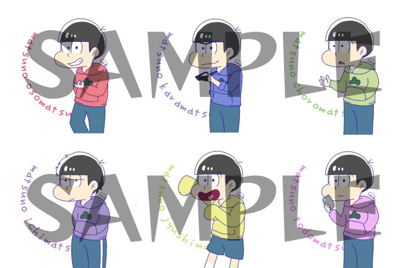 6つ子 缶バッジ-44mm