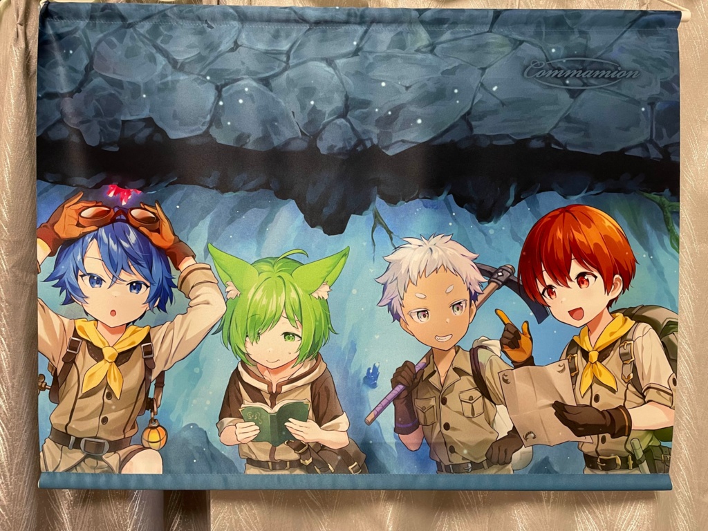 洞窟探検タペストリー