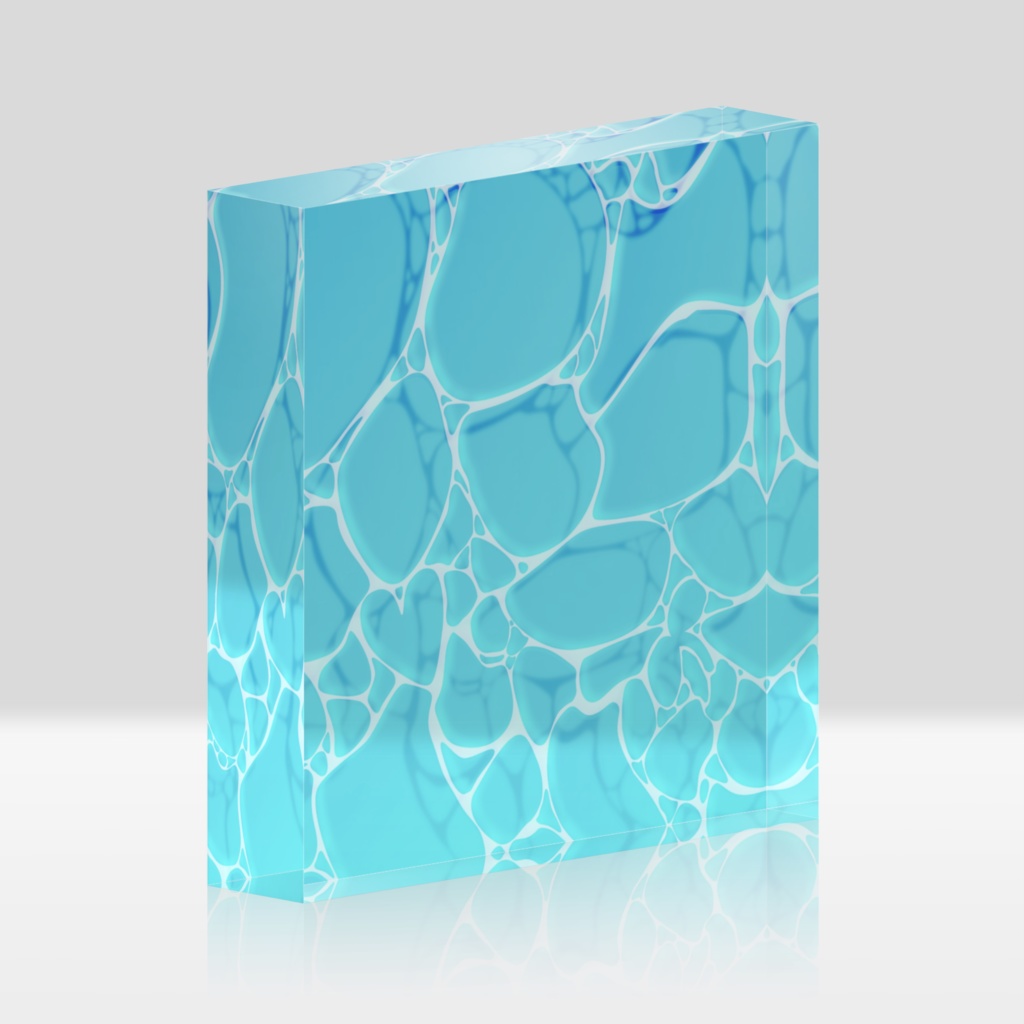 水面 アクリルブロック