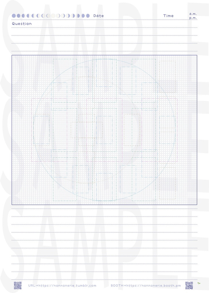 Card Reading Sheet (ダウンロード用PDF)