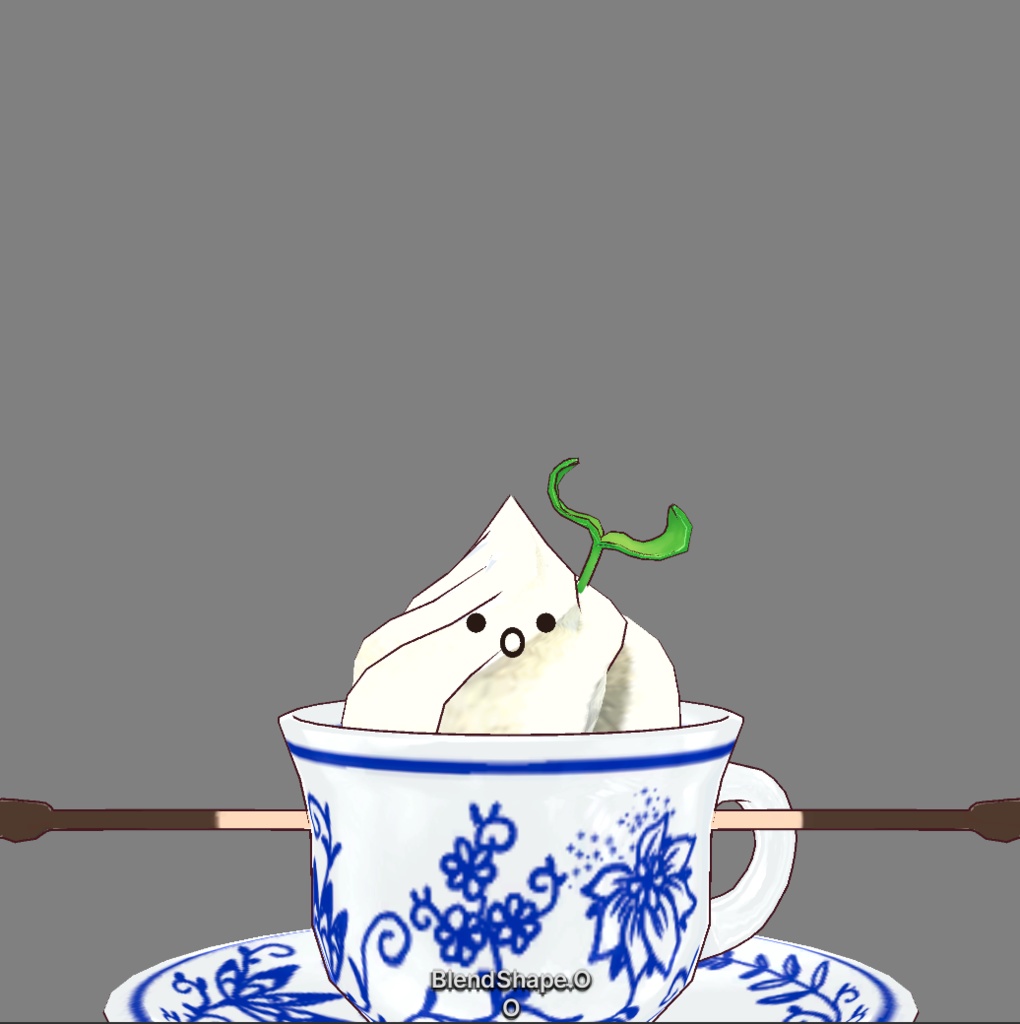 フルスクラッチBlender製オリジナル3Dモデルkanondoll_mini ENjoy Eating miniViennaCoffee AOI TAMANEGI ウィンナーコーヒー