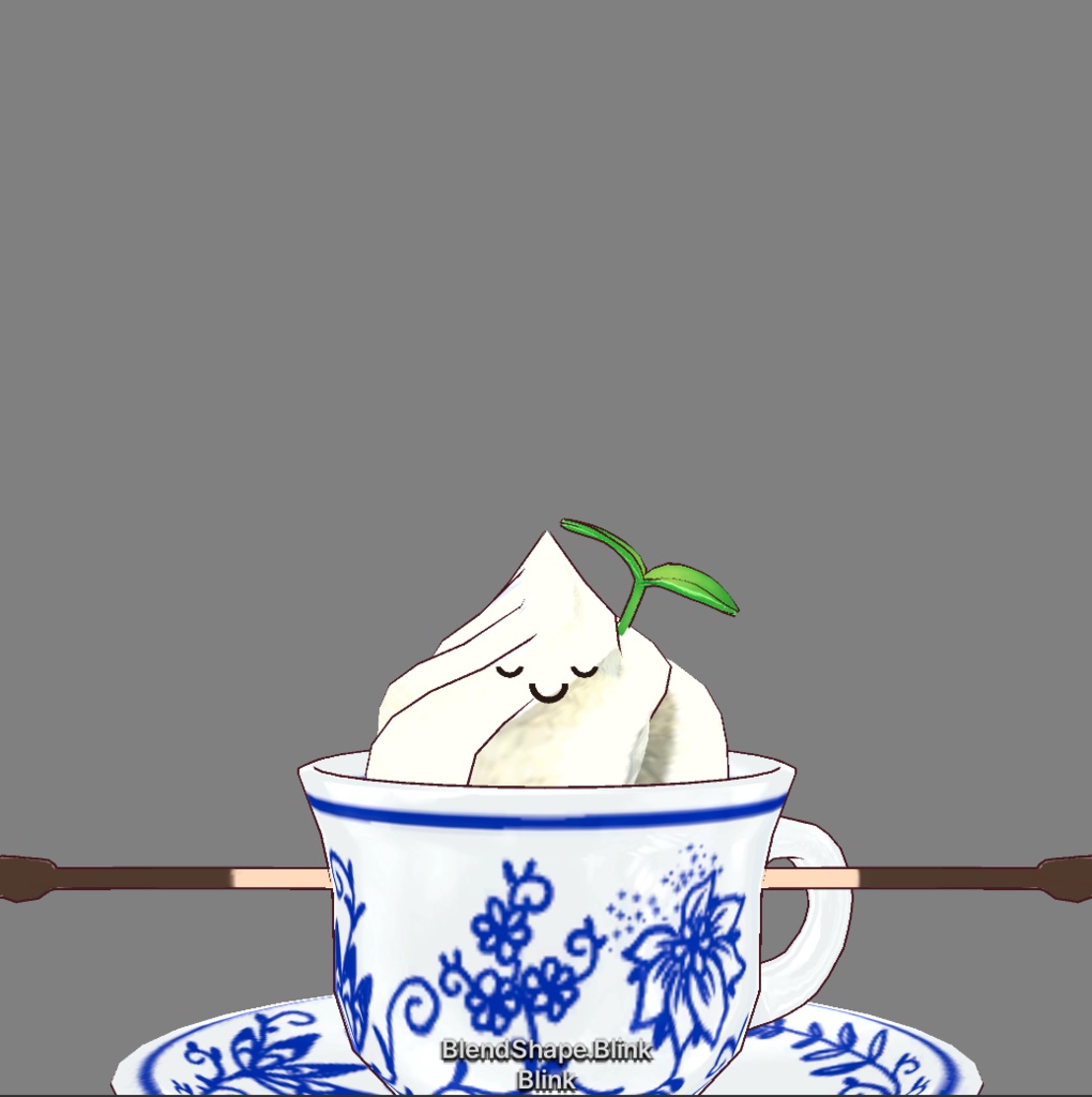 フルスクラッチBlender製オリジナル3Dモデルkanondoll_mini ENjoy Eating miniViennaCoffee AOI TAMANEGI ウィンナーコーヒー