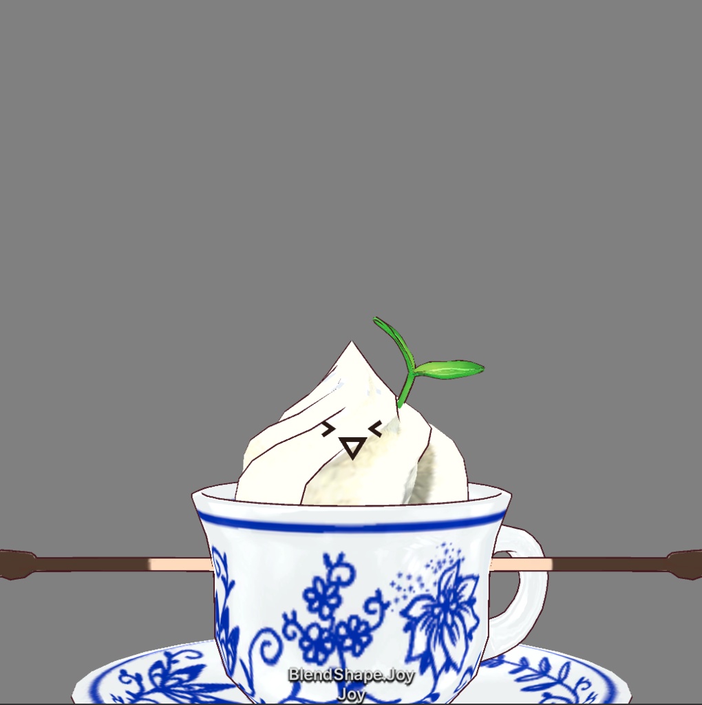 フルスクラッチBlender製オリジナル3Dモデルkanondoll_mini ENjoy Eating miniViennaCoffee AOI TAMANEGI ウィンナーコーヒー