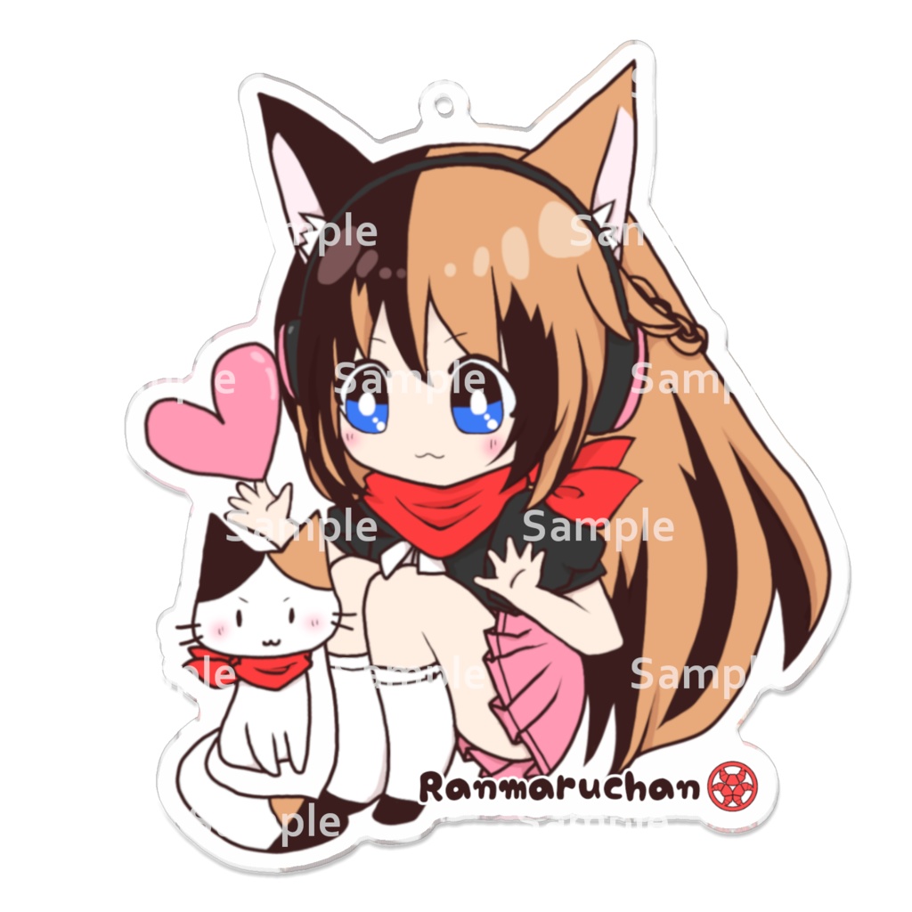 らんまるちゃんアクリルキーホルダー【3サイズ】