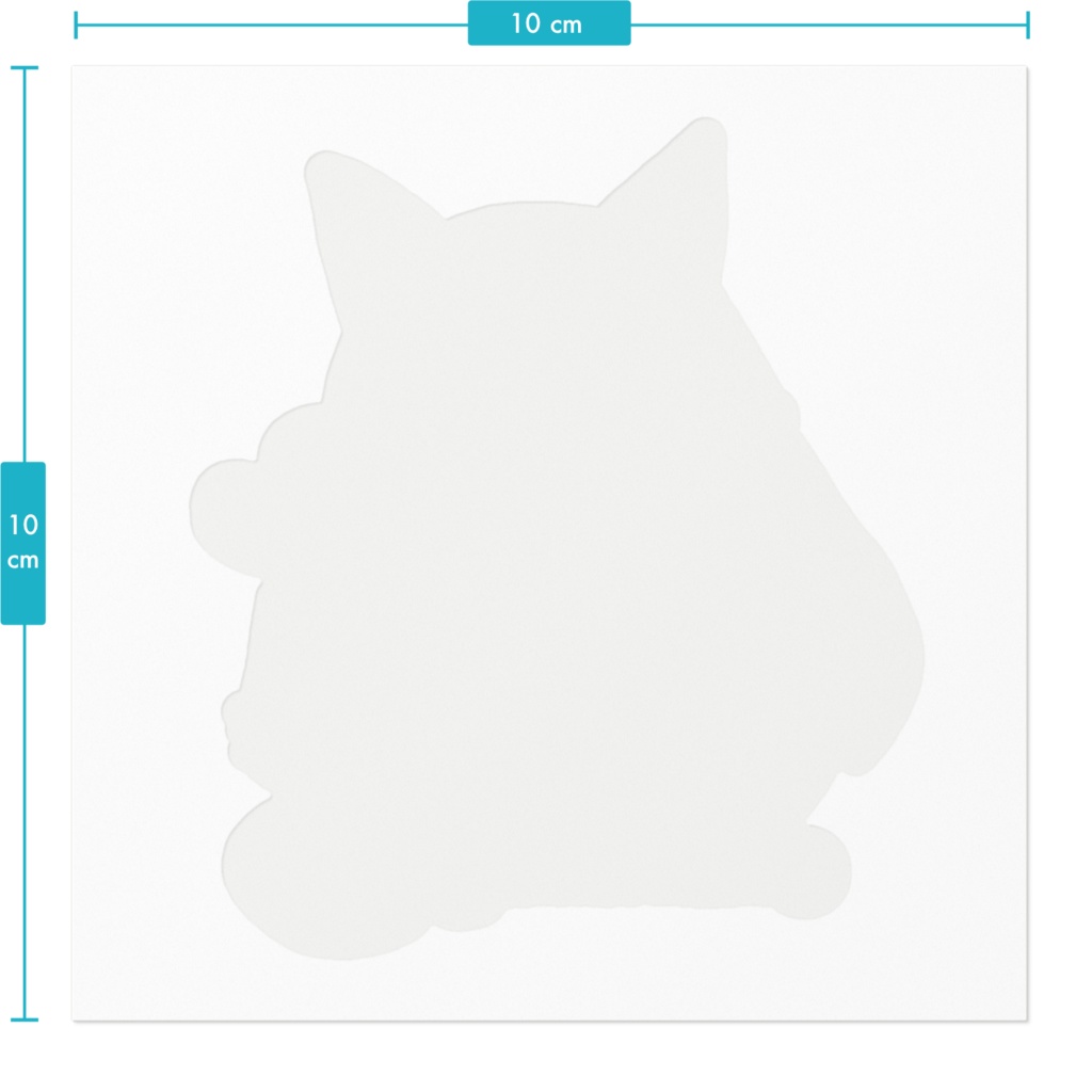 らんまるちゃんステッカー【白 / クリア】