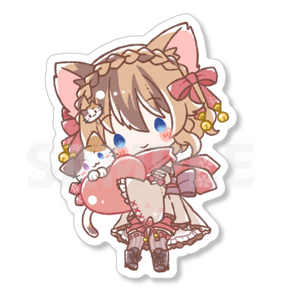 【予約締切】らんまるハートアクリルキーホルダー【発送9/10予定】