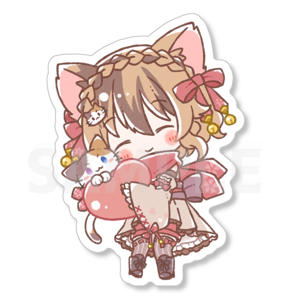 【予約締切】らんまるハートアクリルキーホルダー へへへ.ver【発送9/10予定】