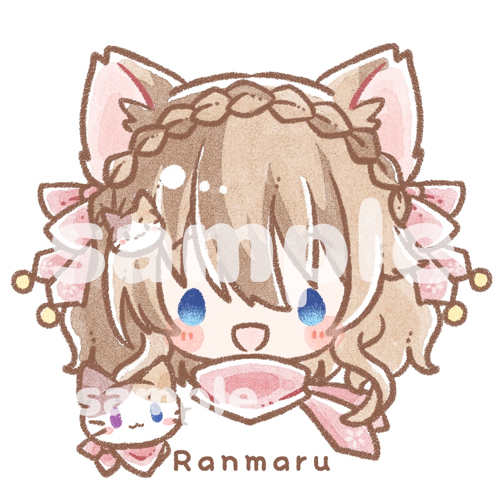 【予約締切】らんまるアクリルキーホルダー&ステッカーセット【発送10/3】