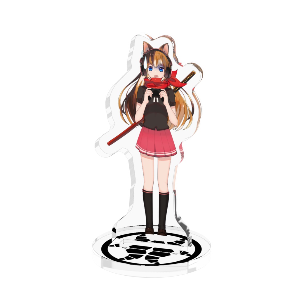 らんまるちゃんアクリルフィギュア(ホラーゲーム中)