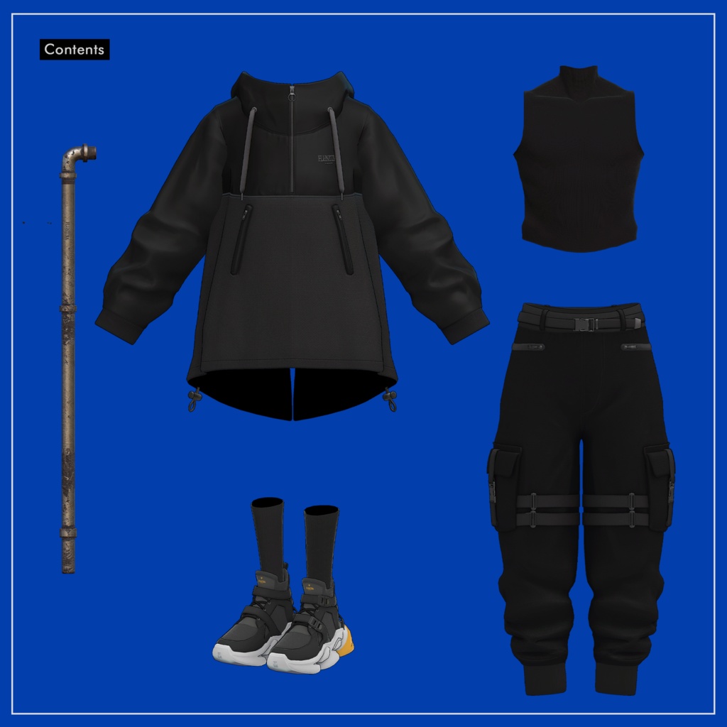 +Head対応衣装モデル『ナイトブルーム / NIGHT BRUME』