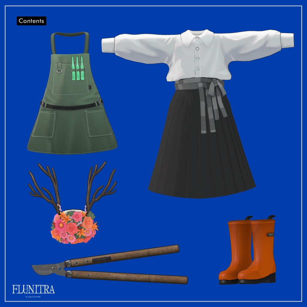 ネヴリー対応衣装モデル『フローラルナイトメア / FLORAL NIGHTMARE』