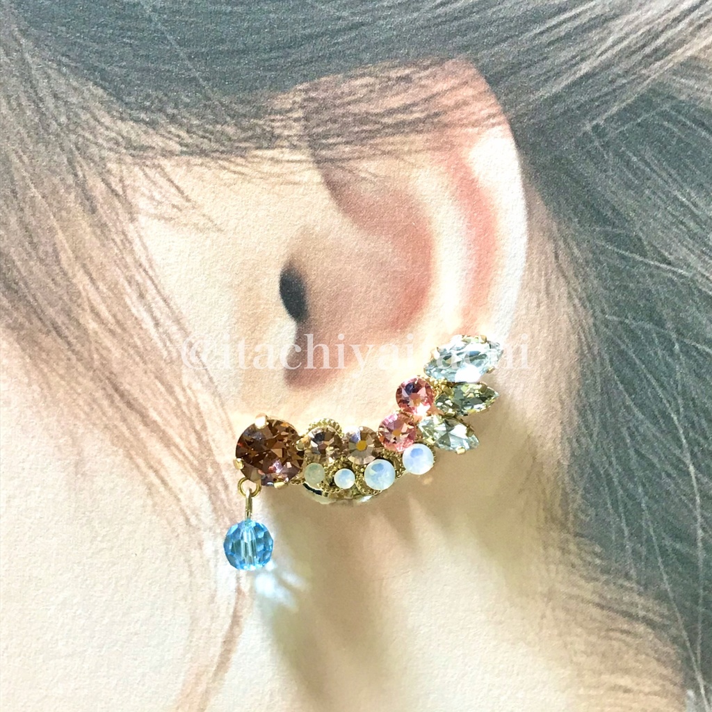 🐾4/17再販🐾五月雨江・村雲江イメージ片耳イヤーカフ