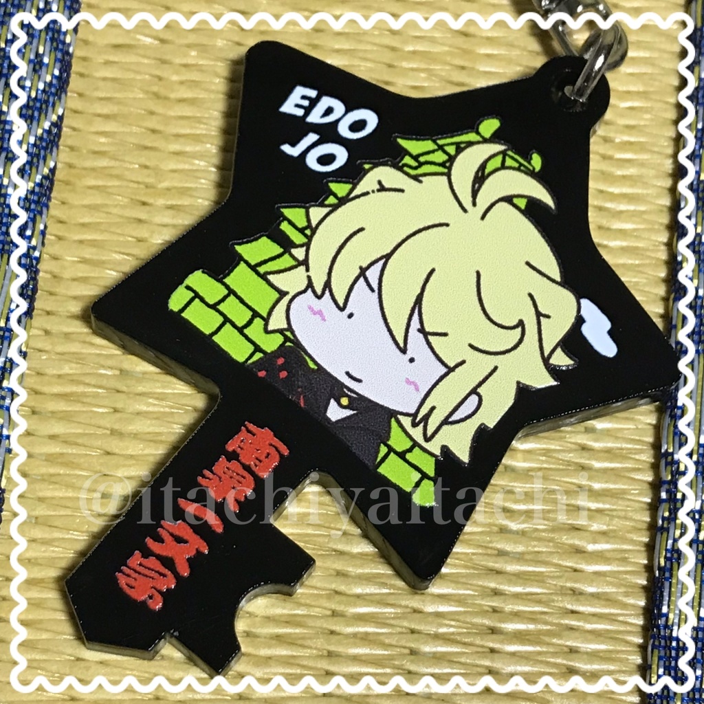 江戸城男士アクリルキーホルダー