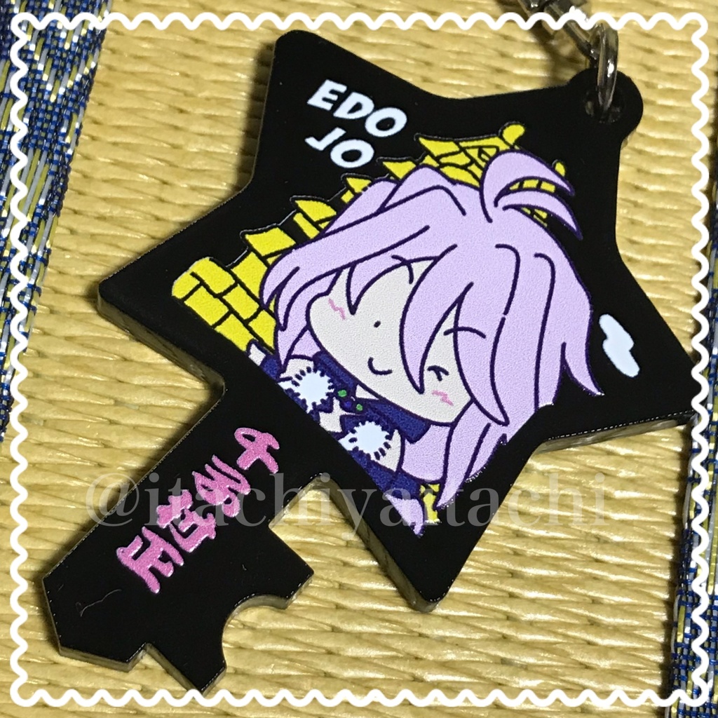 江戸城男士アクリルキーホルダー