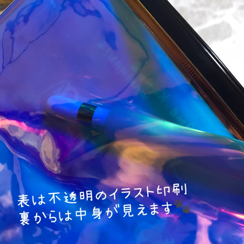 🐾雨さん雲さんオーロラポーチ