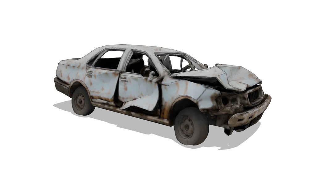 Destroyed Car